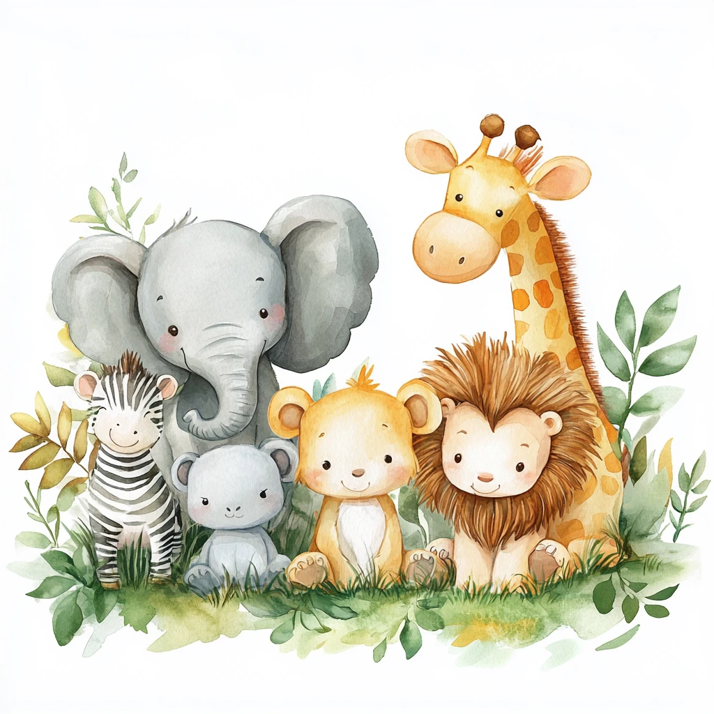 小动物草地聚会