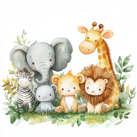 小动物草地聚会