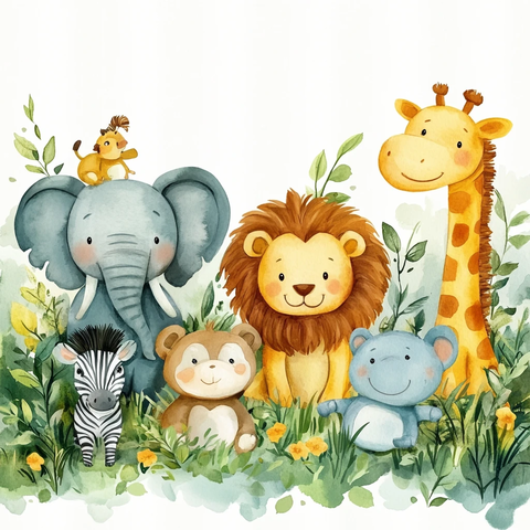 小动物草地聚会