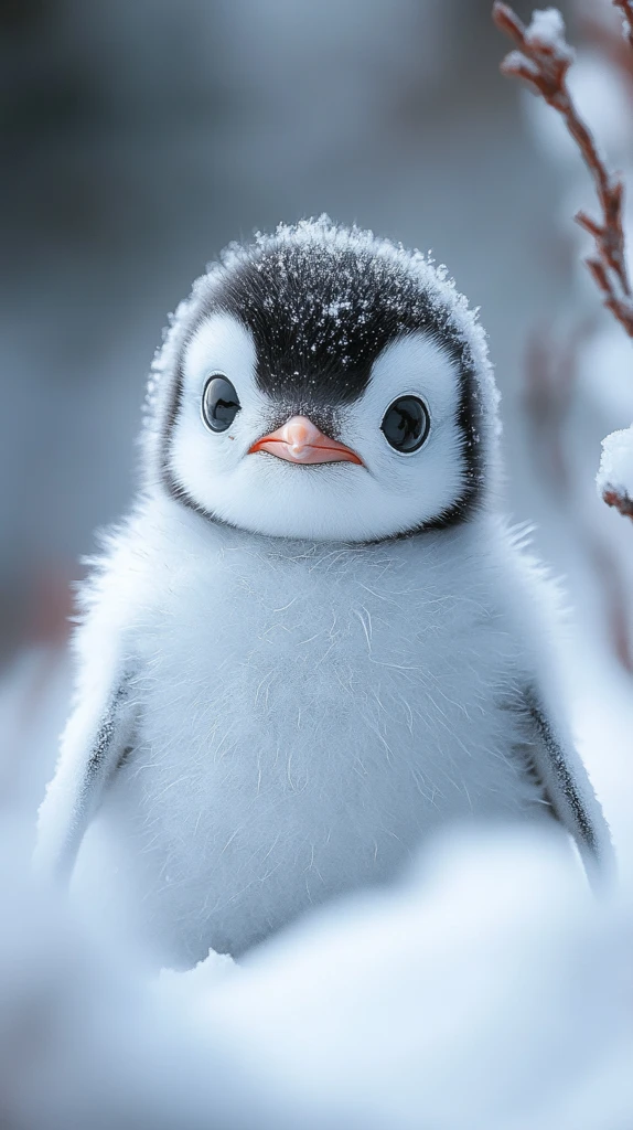 圆滚滚的宝宝企鹅