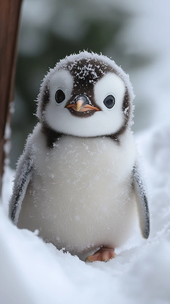 圆滚滚的宝宝企鹅