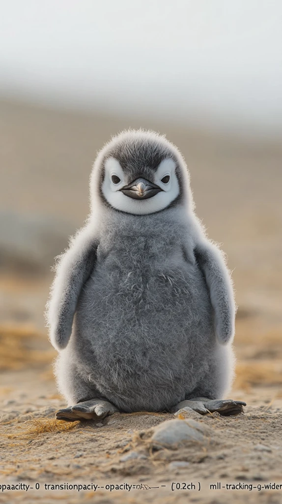 小企鹅坐姿肚大