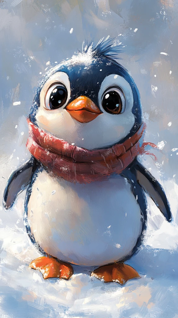 企鹅冰上欢快图