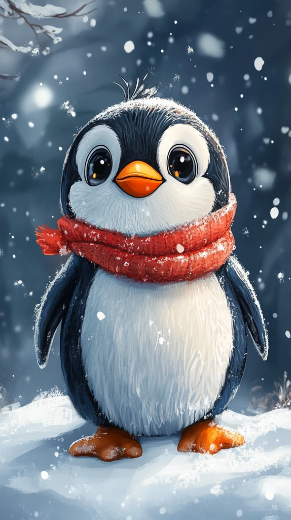 企鹅冰上欢快图