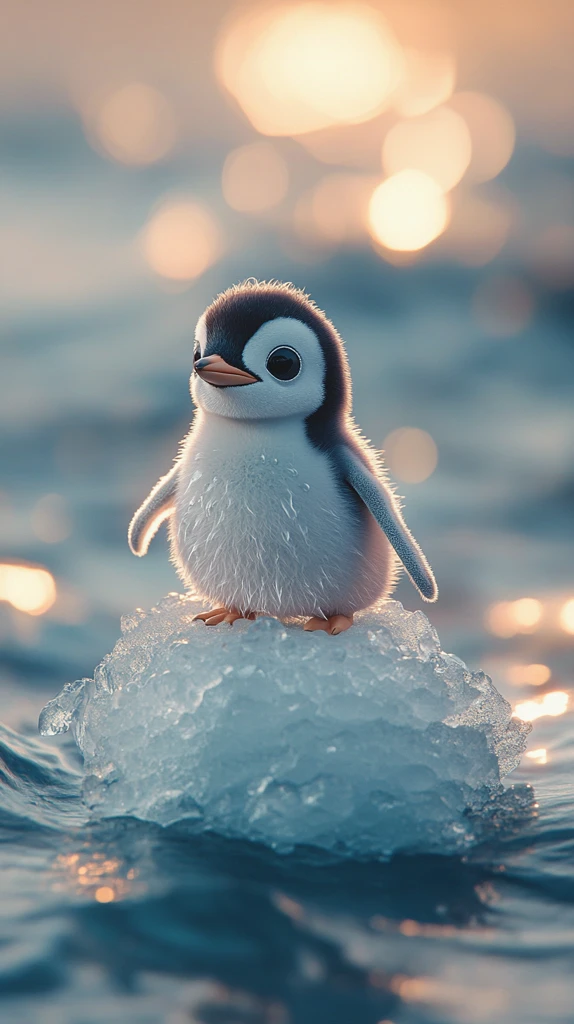 小企鹅冰块海