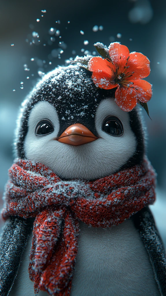 小企鹅雪洞惊醒