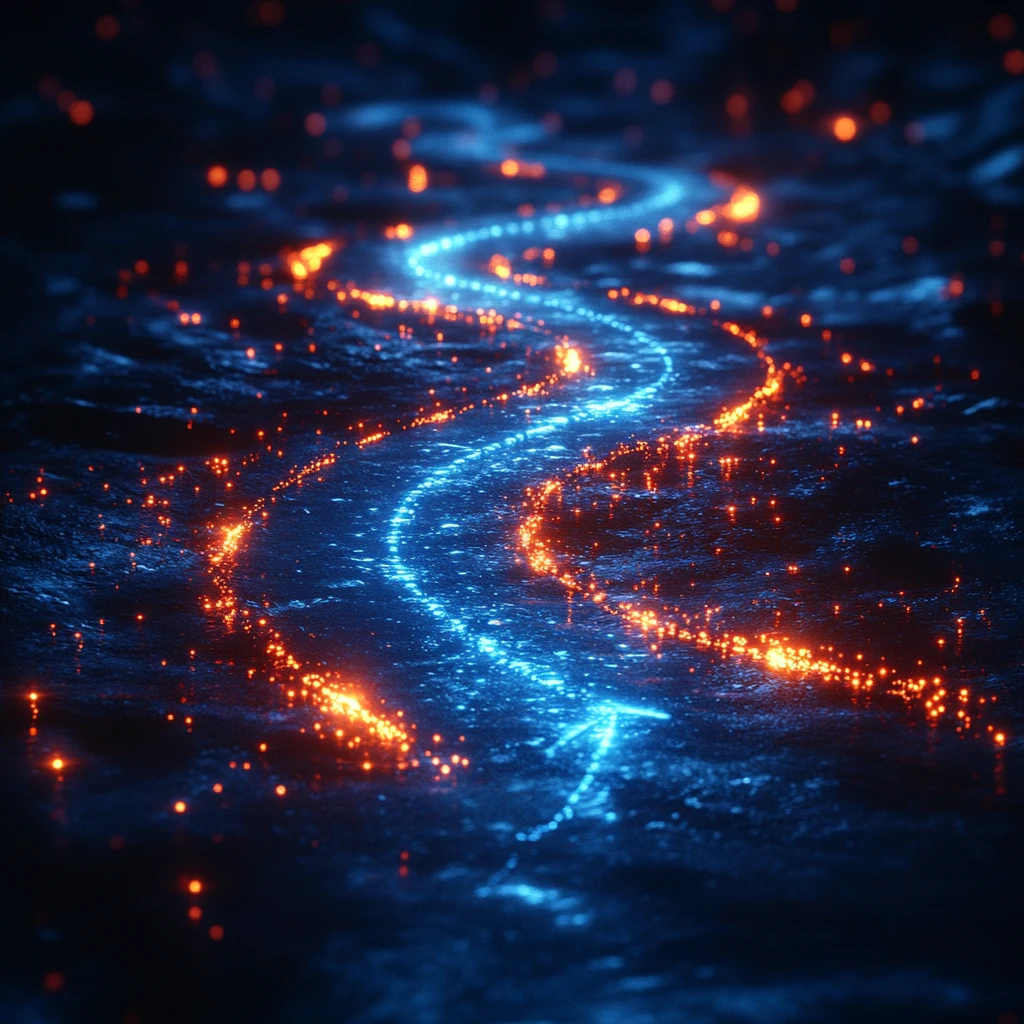 电蓝路径与光箭