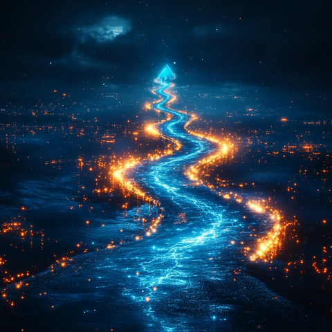 电蓝路径与光箭