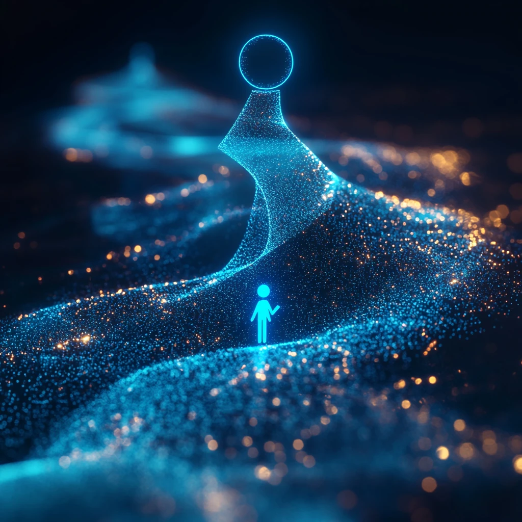 员工绩效上升线图