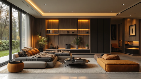 咖啡色卧室简约设计