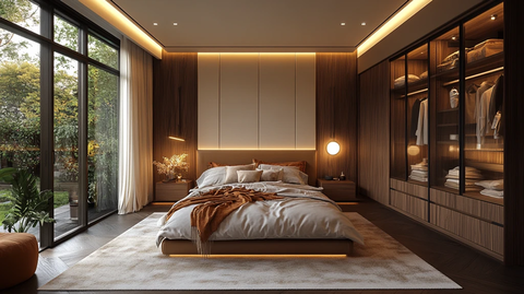 咖啡色卧室简约设计