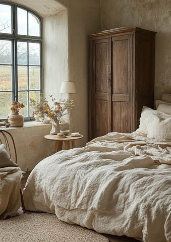 床单衣柜床头柜桌灯