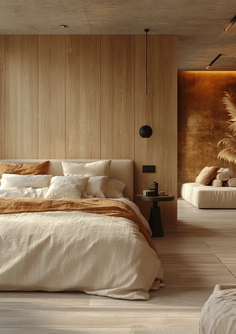 木纹墙面灰色地板