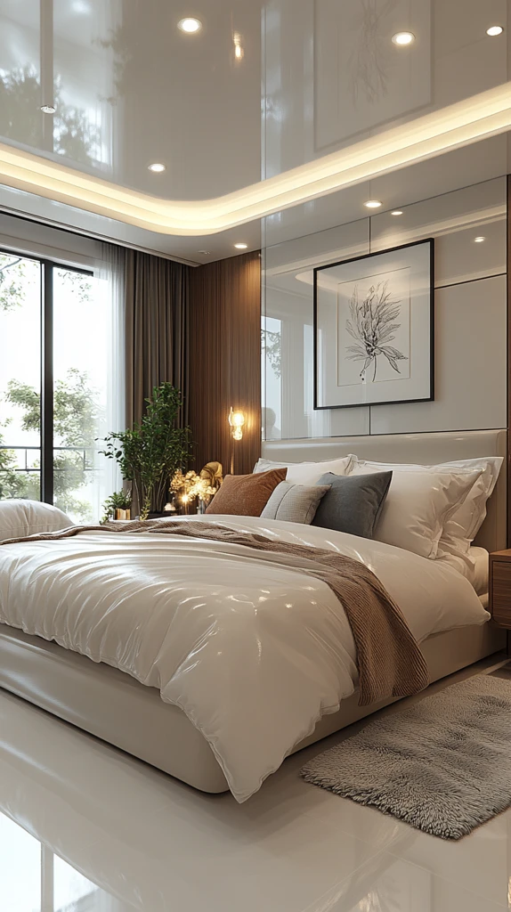 现代卧室天花板