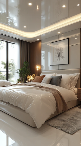 现代卧室天花板