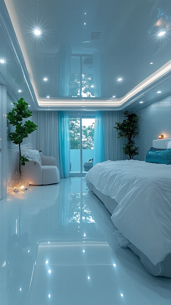 现代卧室天花板