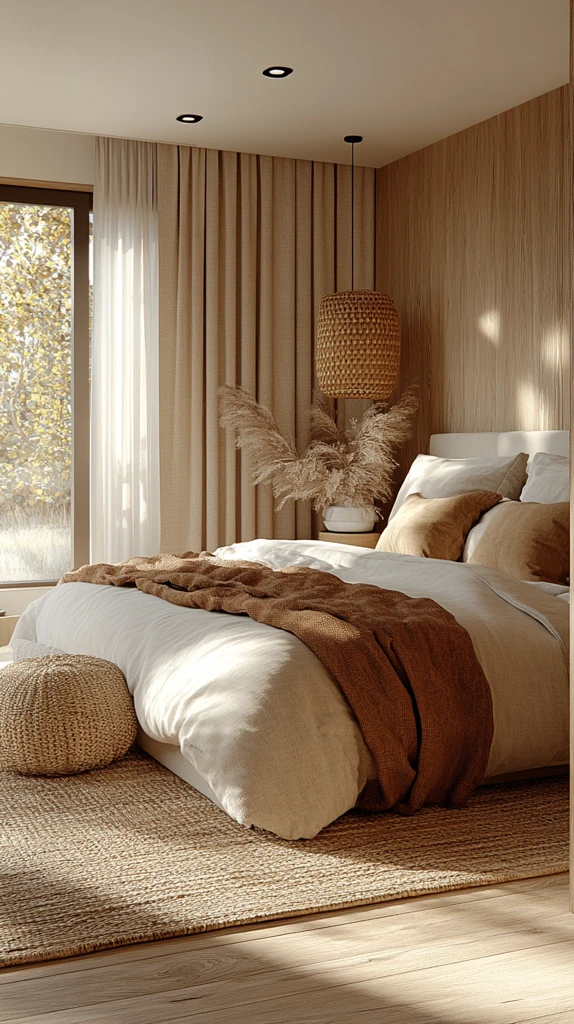 高级色木地板床