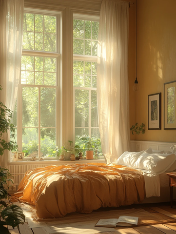 床与床头柜场景