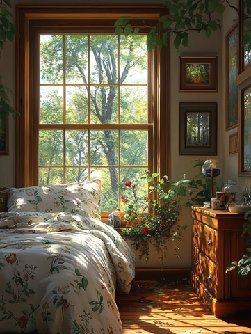 床与床头柜场景