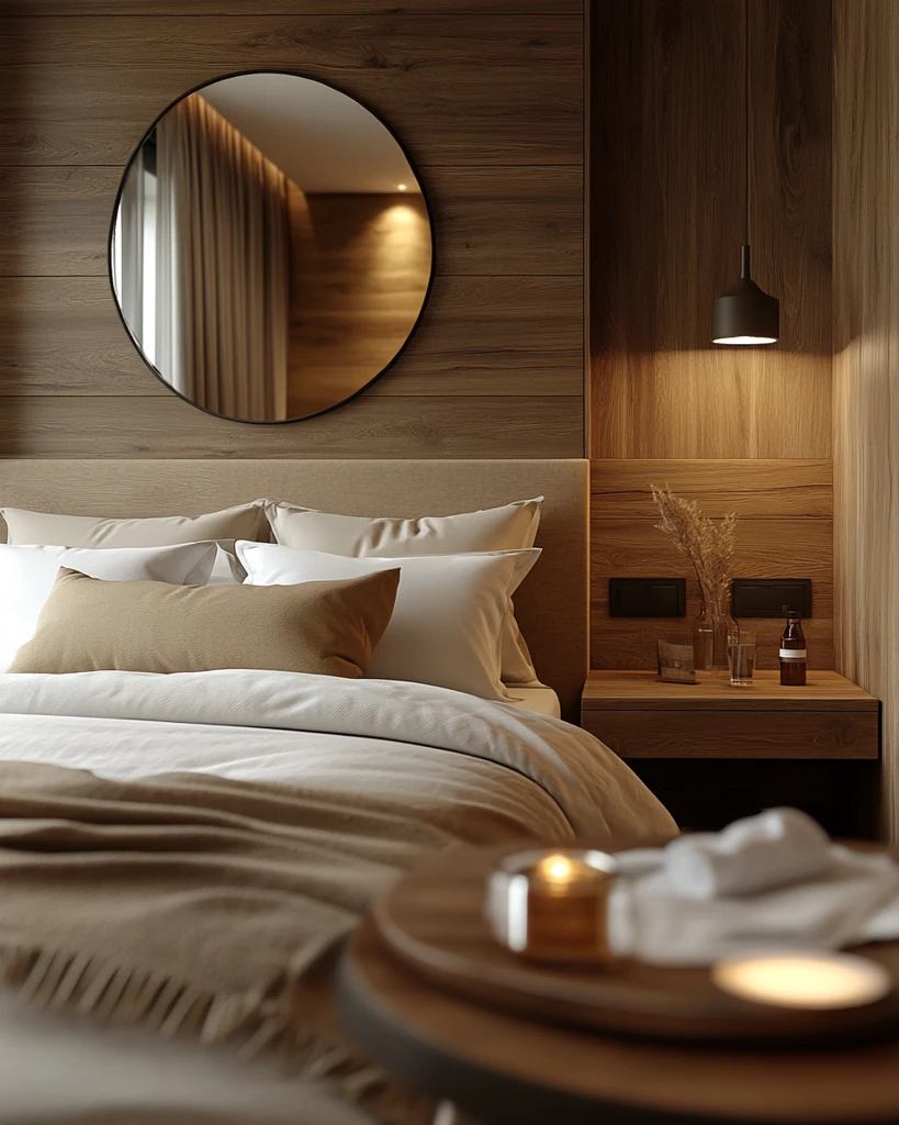 工作桌与床头镜