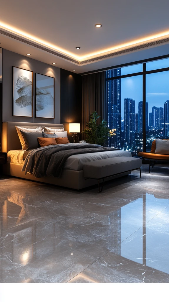 简约风格卧室全景