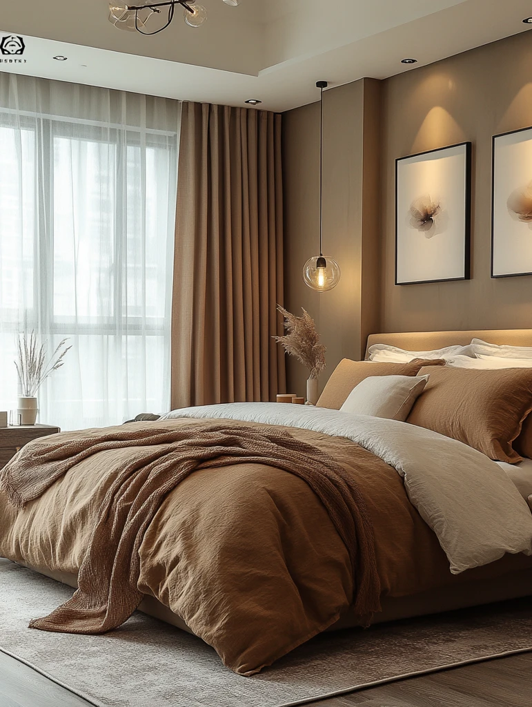 现代简约卧室灯光