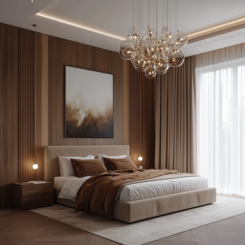 樱桃木墙镜面卧室