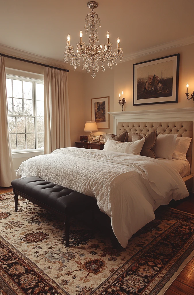 主卧水晶灯火炉