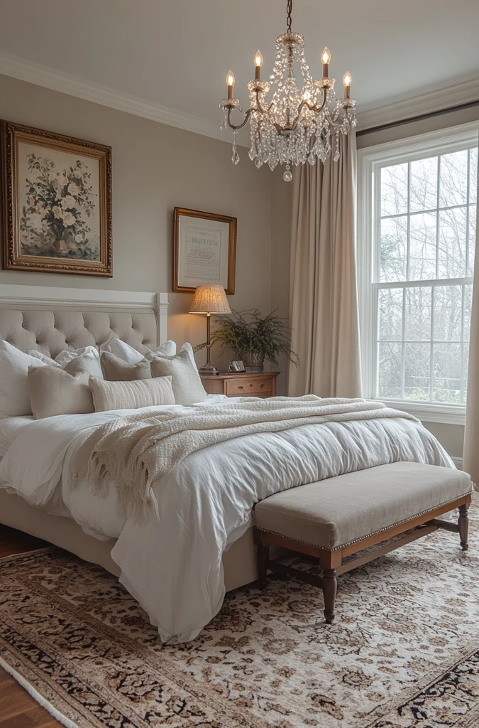 主卧水晶灯火炉