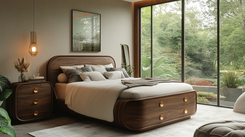 深色木质抽屉柜