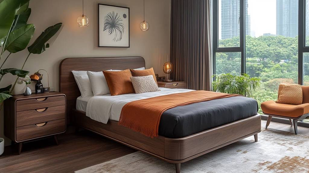 深色木质抽屉柜