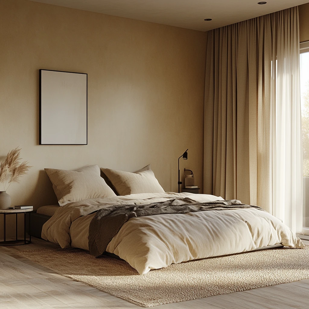 米色卧室简约设计