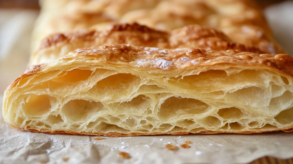 黄油酥皮面包