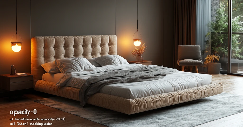 现代床铺设计图