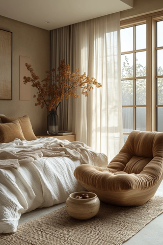 现代卧室室内照片