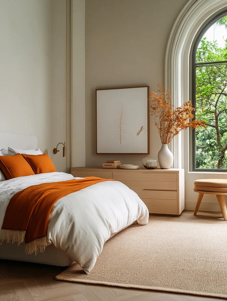 艺术装饰卧室空墙