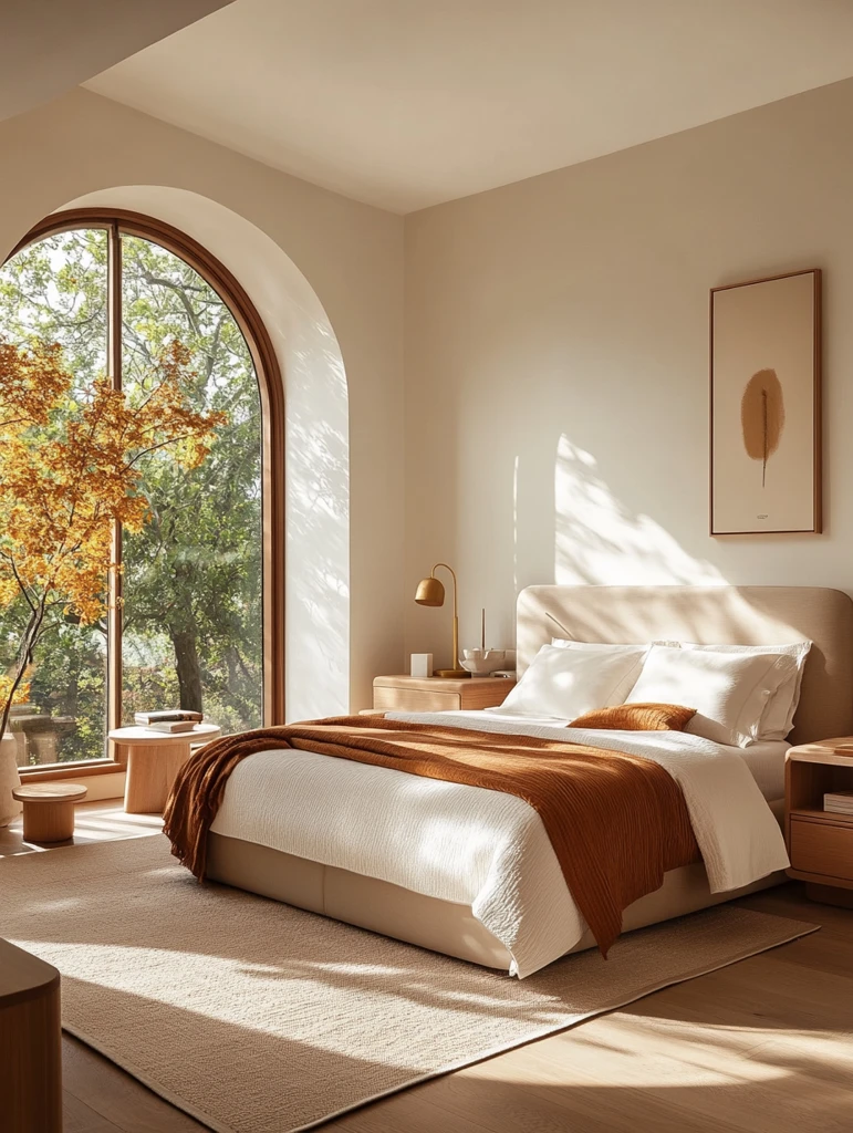 艺术装饰卧室空墙