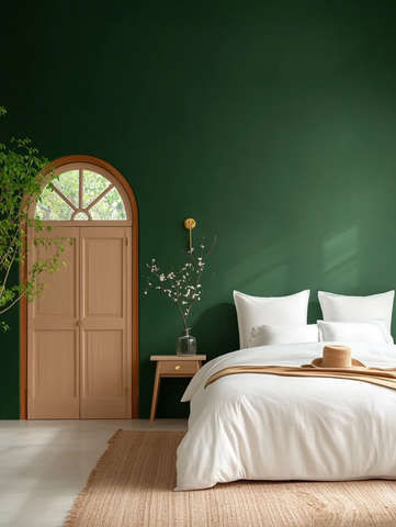 艺术装饰卧室空墙