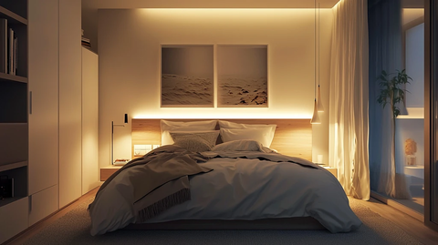 北欧卧室灯具布局