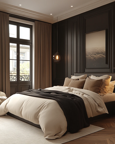 黑白简约卧室设计