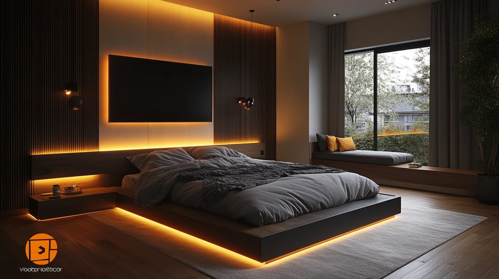 白色调简约卧室