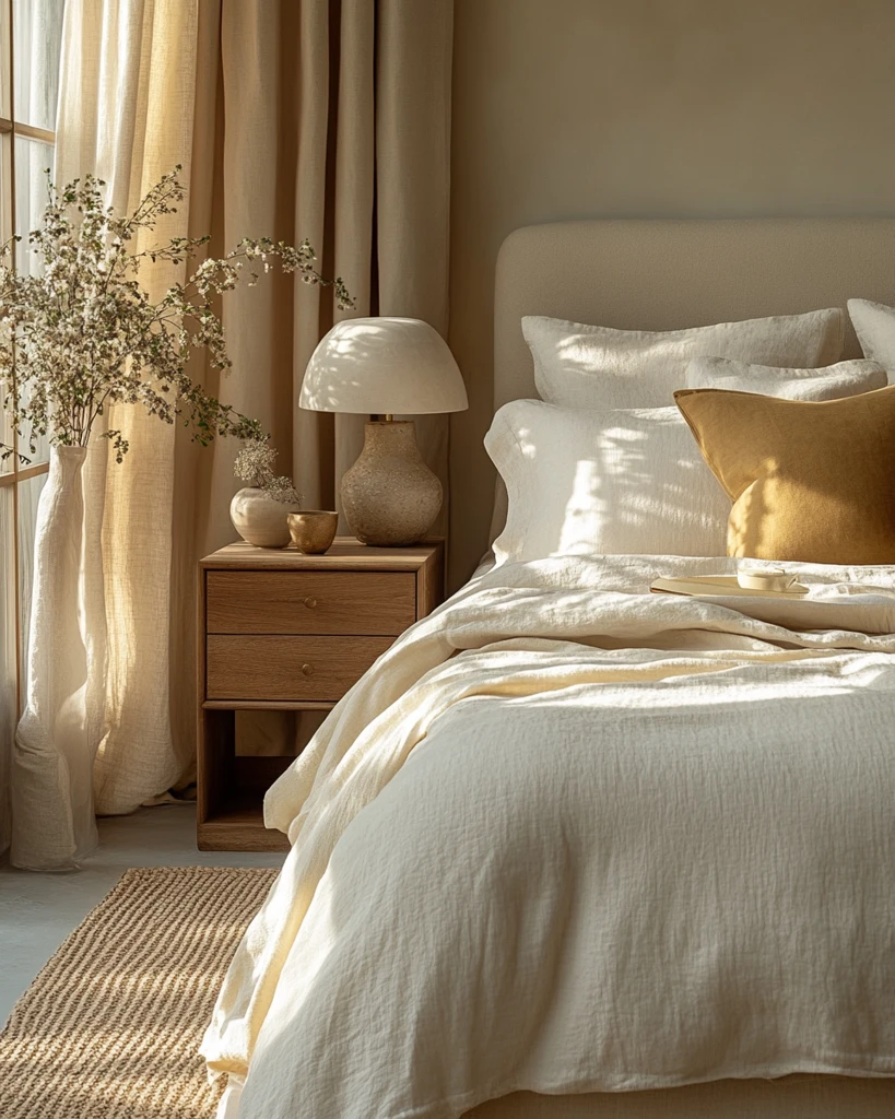 白色系简约卧室