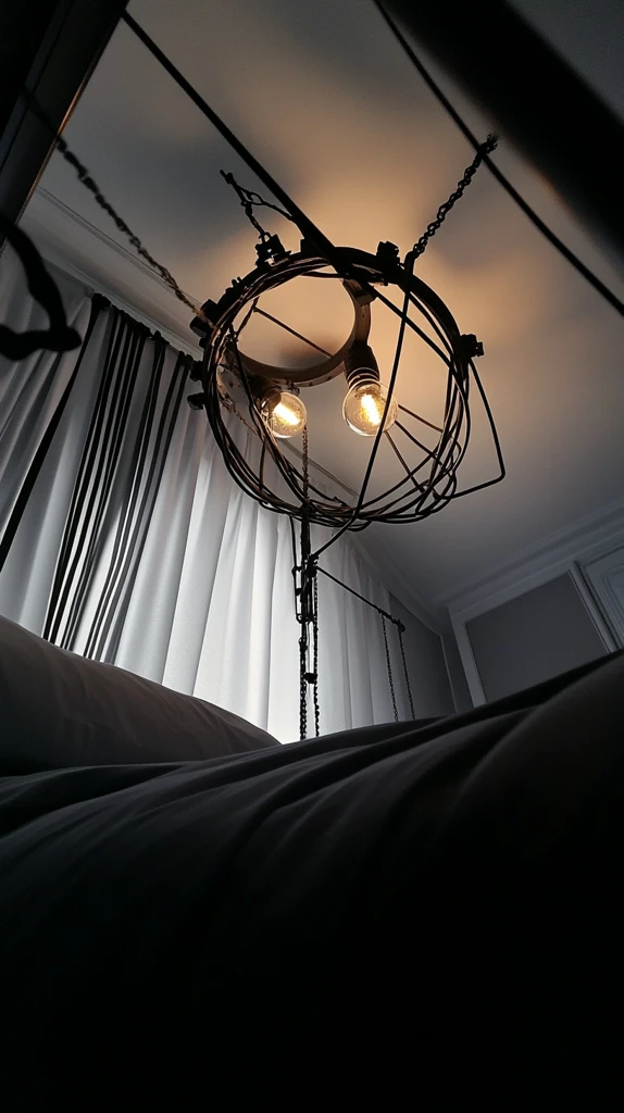 白色蒸汽朋克卧室