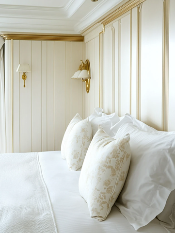 床与墙板金灯饰