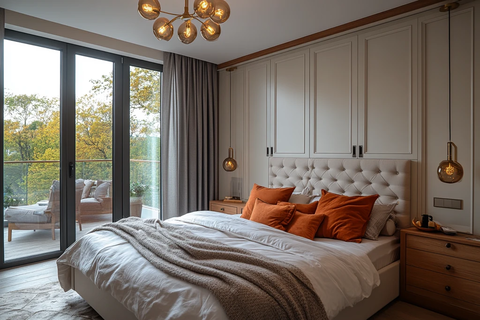 现代衣柜阳台景观