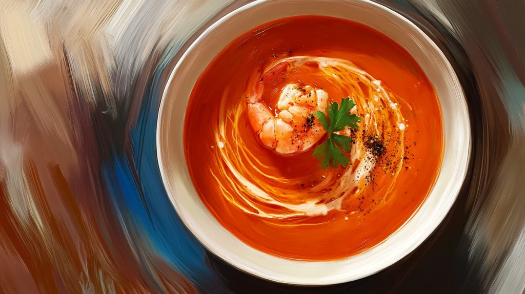 海鲜汤与番茄奶油