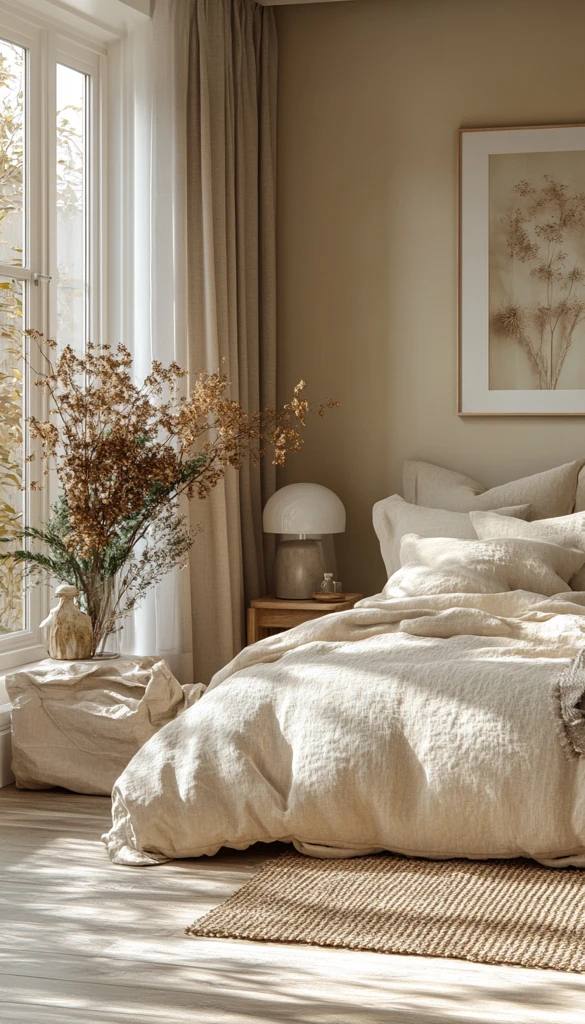 温暖中性卧室设计