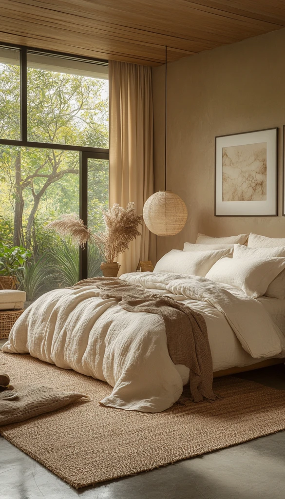 温暖中性卧室设计