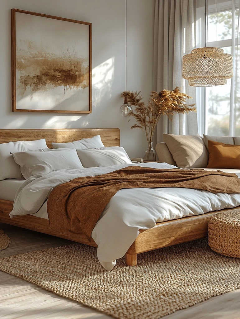 木床白墙阳光房