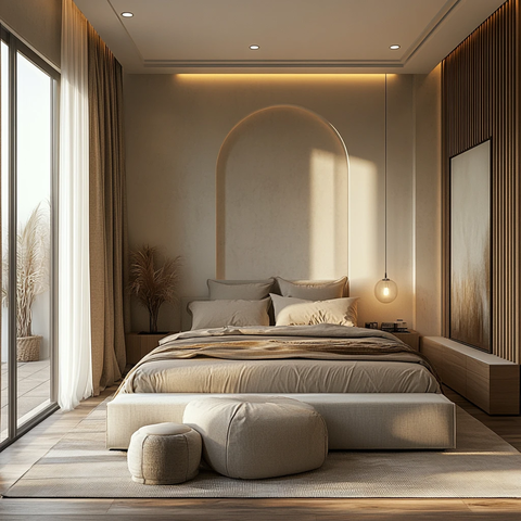 中性简约卧室